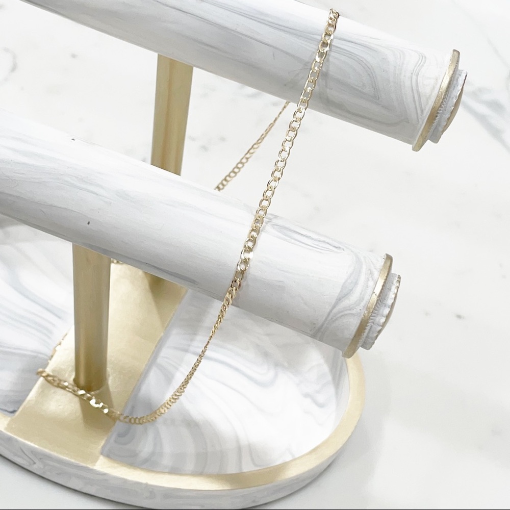 Pretty Bird 14k Gold Plate Chain Link Necklace - Picture 1 of 6